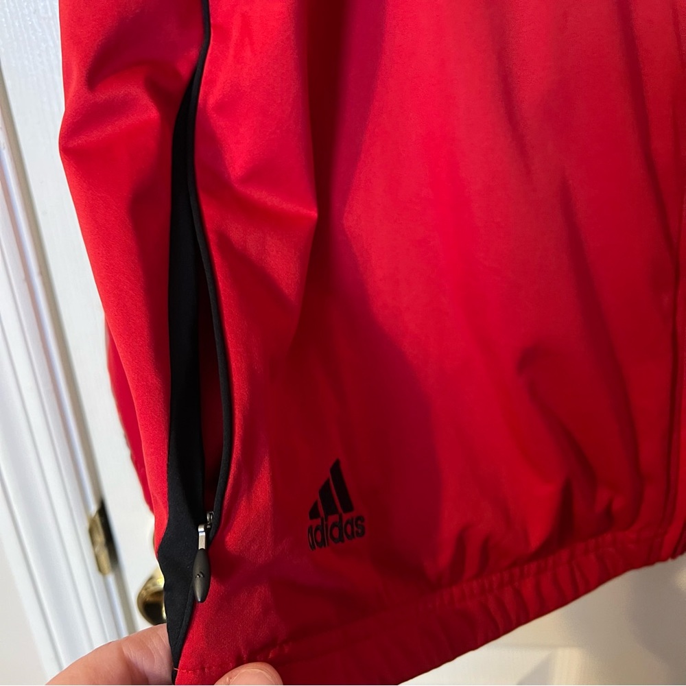 Adidas Red Clima Proof Wind Jacket - image 5
